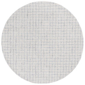 Safavieh Ebony Handcrafted Modern Rug - Plush Wool Blend, Elegant Minimalist Design For Contemporary Spaces Light Grey ,Ivory 85% Wool,15% Cotton Ebn140f-8