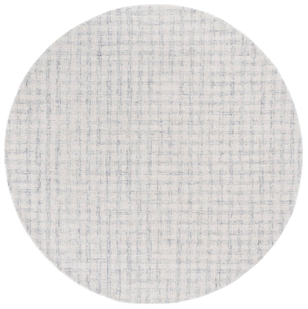 Safavieh Ebony Elegant Hand-tufted Wool And Cotton Area Rug With Modern Grid Design For Stylish Interiors Light Grey ,Ivory 85% Wool,15% Cotton Ebn140f-4