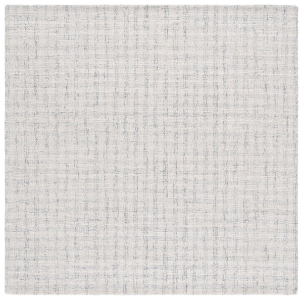 Safavieh Ebony Handcrafted Modern Rug - Plush Wool Blend, Elegant Minimalist Design For Contemporary Spaces Light Grey ,Ivory 85% Wool,15% Cotton Ebn140f-8