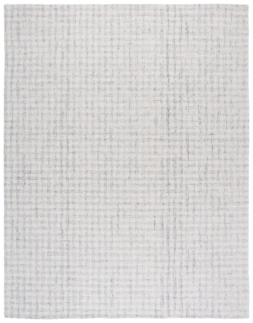 Safavieh Ebony Handcrafted Modern Rug - Plush Wool Blend, Elegant Minimalist Design For Contemporary Spaces Light Grey ,Ivory 85% Wool,15% Cotton Ebn140f-8