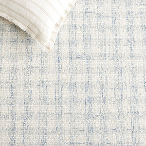 Safavieh Ebony Handcrafted Modern Rug - Plush Wool Blend, Elegant Minimalist Design For Contemporary Spaces Blue ,Ivory 85% Wool,15% Cotton Ebn140m-6r