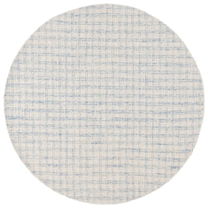 Safavieh Ebony Handcrafted Modern Rug - Plush Wool Blend, Elegant Minimalist Design For Contemporary Spaces Blue ,Ivory 85% Wool,15% Cotton Ebn140m-6r