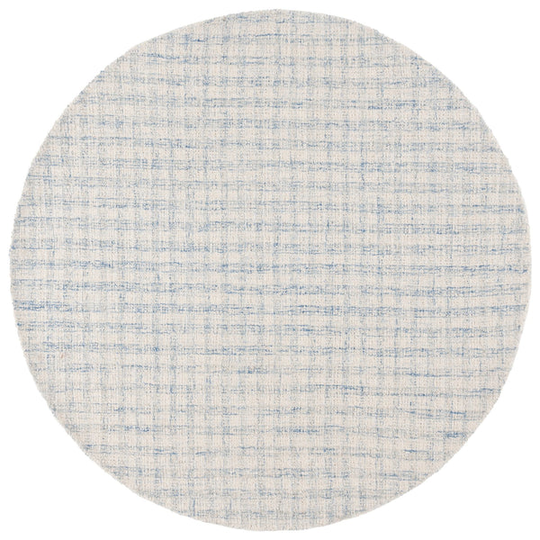 Safavieh Ebony Handcrafted Modern Rug - Plush Wool Blend, Elegant Minimalist Design For Contemporary Spaces Blue ,Ivory 85% Wool,15% Cotton Ebn140m-6r