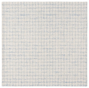 Safavieh Ebony Handcrafted Modern Rug - Plush Wool Blend, Elegant Minimalist Design For Contemporary Spaces Blue ,Ivory 85% Wool,15% Cotton Ebn140m-6r