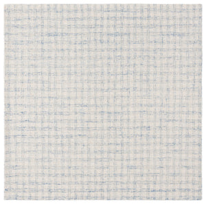 Safavieh Ebony Hand-Tufted Wool-Cotton Area Rug 9X12 In Blue And Ivory — Low-Pile, Durable Elegance 11'-0" x 15'-0" EBN140M-1115