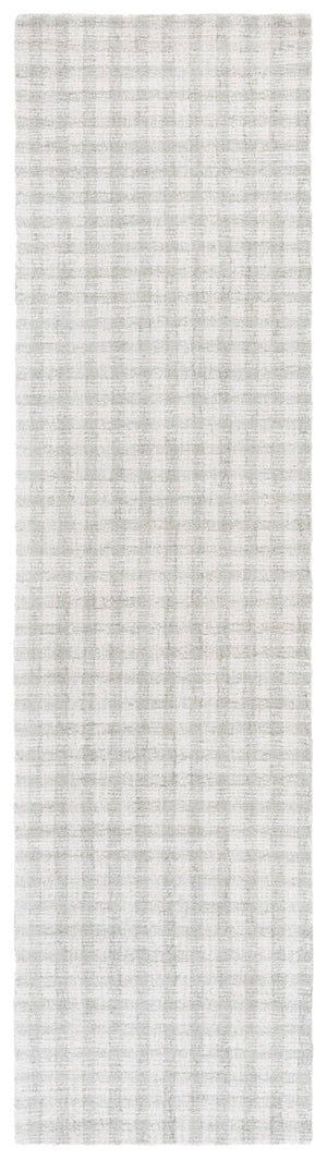 Safavieh Ebony Elegant Hand-tufted Wool And Cotton Area Rug With Modern Grid Design For Stylish Interiors Sage ,Ivory 85% Wool,15% Cotton Ebn140w-3