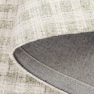 Safavieh Ebony Handcrafted Modern Rug - Plush Wool Blend, Elegant Minimalist Design For Contemporary Spaces Sage ,Ivory 85% Wool,15% Cotton Ebn140w-6r