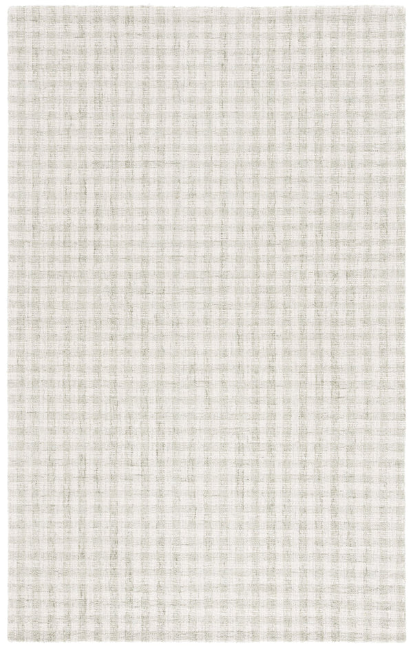 Safavieh Ebony Handcrafted Modern Rug - Plush Wool Blend, Elegant Minimalist Design For Contemporary Spaces Sage ,Ivory 85% Wool,15% Cotton Ebn140w-6r