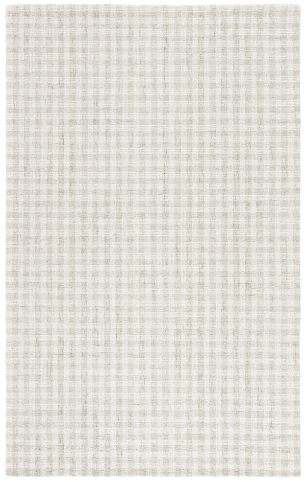 Safavieh Ebony Elegant Hand-tufted Wool And Cotton Area Rug With Modern Grid Design For Stylish Interiors Sage ,Ivory 85% Wool,15% Cotton Ebn140w-3