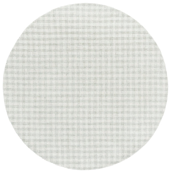 Safavieh Ebony Elegant Hand-tufted Wool And Cotton Area Rug With Modern Grid Design For Stylish Interiors Sage ,Ivory 85% Wool,15% Cotton Ebn140w-3