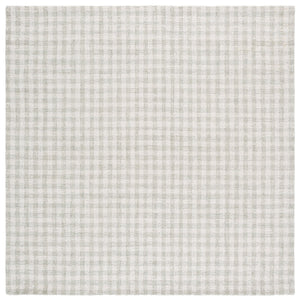 Safavieh Ebony Handcrafted Modern Rug - Plush Wool Blend, Elegant Minimalist Design For Contemporary Spaces Sage ,Ivory 85% Wool,15% Cotton Ebn140w-6r