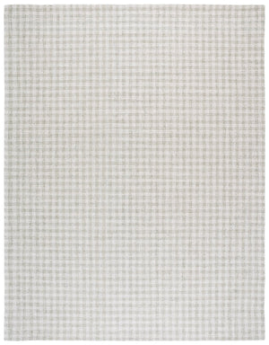 Safavieh Ebony Handcrafted Modern Rug - Plush Wool Blend, Elegant Minimalist Design For Contemporary Spaces Sage ,Ivory 85% Wool,15% Cotton Ebn140w-6r