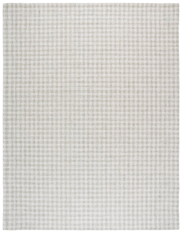 Safavieh Ebony Handcrafted Modern Rug - Plush Wool Blend, Elegant Minimalist Design For Contemporary Spaces Sage ,Ivory 85% Wool,15% Cotton Ebn140w-6r