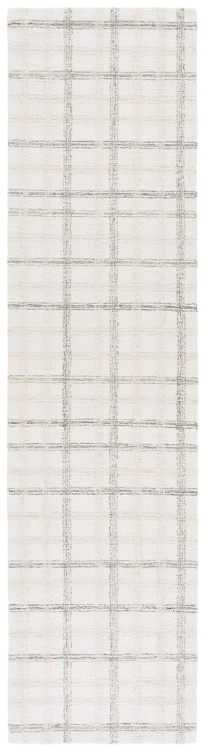 Safavieh Ebony Modern Hand-tufted Area Rug - Plush Wool Blend, Elegant Grid Design For Timeless Home Style Beige ,Ivory 85% Wool,15% Cotton Ebn141b-29