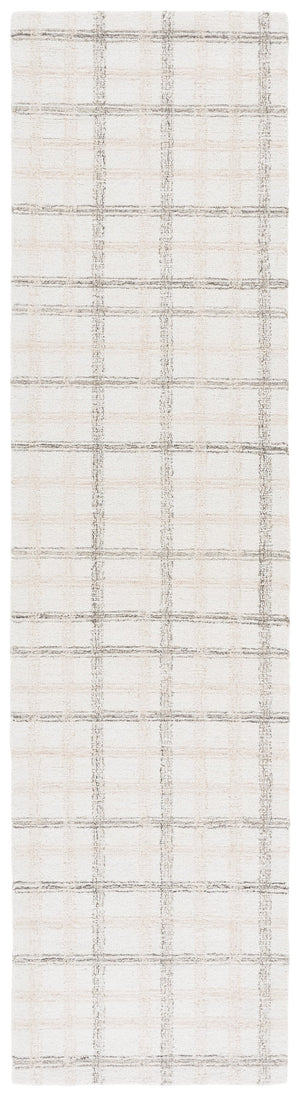Safavieh Ebony Hand-Tufted Beige Ivory Rug 8X10 – Wool-Cotton Blend, Subtle Grid Pattern, Scandinavian Calm 9'-0" x 12'-0" EBN141B-9