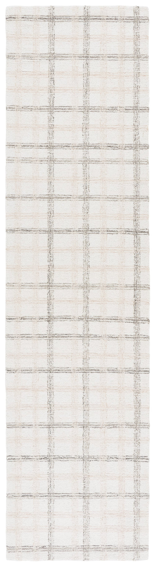 Safavieh Ebony Hand-Tufted Beige Ivory Rug 8X10 – Wool-Cotton Blend, Subtle Grid Pattern, Scandinavian Calm 9'-0" x 12'-0" EBN141B-9