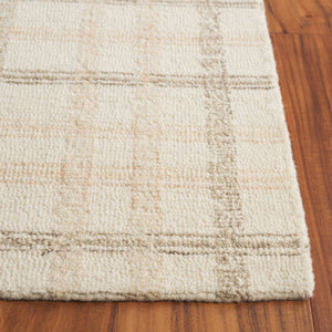 Safavieh Ebony Modern Hand-tufted Area Rug - Plush Wool Blend, Elegant Grid Design For Timeless Home Style Beige ,Ivory 85% Wool,15% Cotton Ebn141b-29