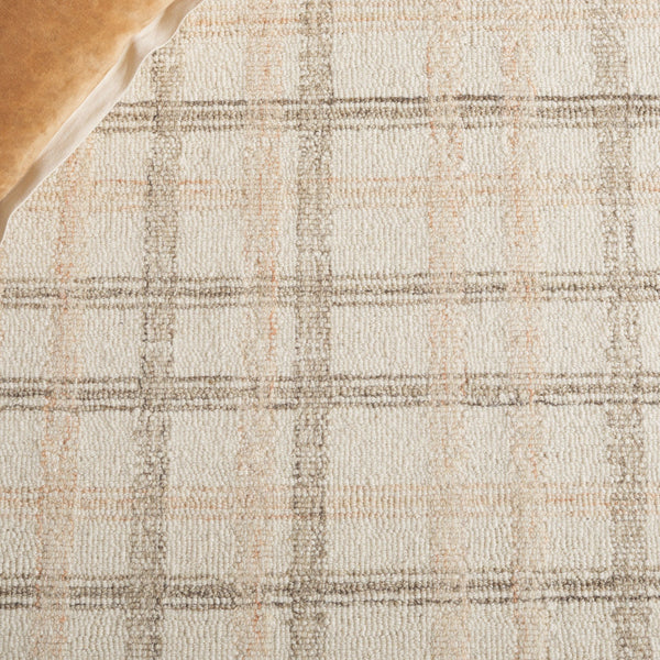 Safavieh Ebony Modern Hand-tufted Area Rug - Plush Wool Blend, Elegant Grid Design For Timeless Home Style Beige ,Ivory 85% Wool,15% Cotton Ebn141b-29