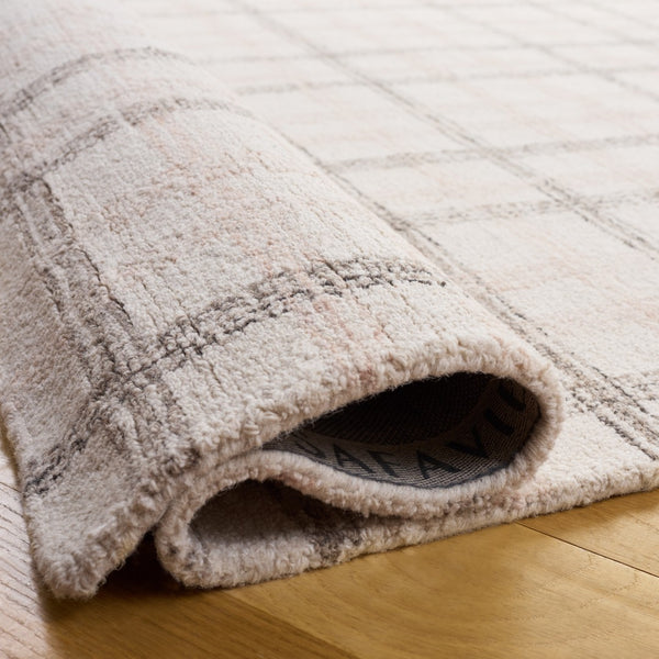 Safavieh Ebony Hand-tufted Area Rug - Luxurious Wool & Cotton Blend For Stylish Comfort In Any Space Beige ,Ivory 85% Wool,15% Cotton Ebn141b-3