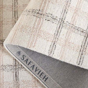 Safavieh Ebony Hand-tufted Area Rug - Luxurious Wool & Cotton Blend For Stylish Comfort In Any Space Beige ,Ivory 85% Wool,15% Cotton Ebn141b-3