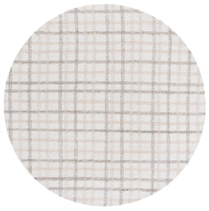 Safavieh Ebony Modern Hand-tufted Area Rug - Plush Wool Blend, Elegant Grid Design For Timeless Home Style Beige ,Ivory 85% Wool,15% Cotton Ebn141b-29