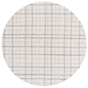 Safavieh Ebony Hand-Tufted Beige Ivory Rug 8X10 – Wool-Cotton Blend, Subtle Grid Pattern, Scandinavian Calm 9'-0" x 12'-0" EBN141B-9