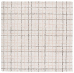 Safavieh Ebony Hand-Tufted Beige Ivory Rug 8X10 – Wool-Cotton Blend, Subtle Grid Pattern, Scandinavian Calm 9'-0" x 12'-0" EBN141B-9