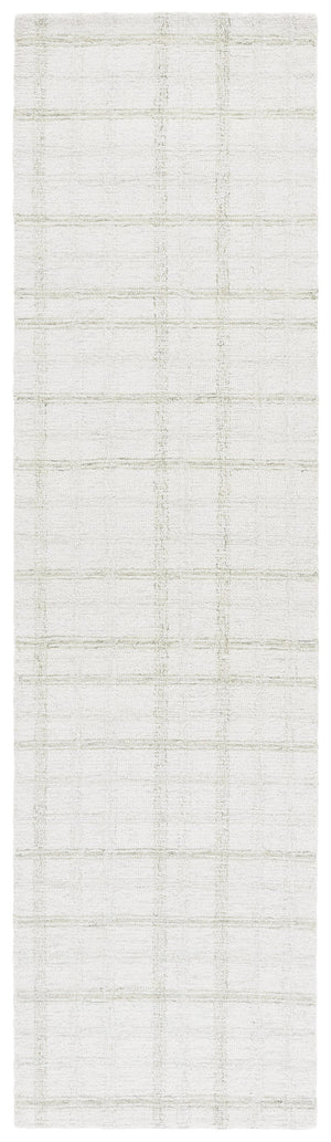 Safavieh Ebony Modern Hand-tufted Area Rug - Plush Wool Blend, Elegant Grid Design For Timeless Home Style Sage ,Ivory 85% Wool,15% Cotton Ebn141w-8