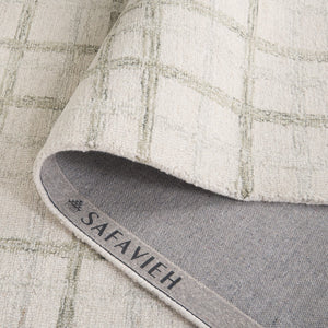 Safavieh Ebony Hand-tufted Area Rug - Luxurious Wool & Cotton Blend For Stylish Comfort In Any Space Sage ,Ivory 85% Wool,15% Cotton Ebn141w-3