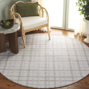 Safavieh Ebony Modern Hand-tufted Area Rug - Plush Wool Blend, Elegant Grid Design For Timeless Home Style Sage ,Ivory 85% Wool,15% Cotton Ebn141w-8