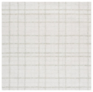 Safavieh Ebony Modern Hand-tufted Area Rug - Plush Wool Blend, Elegant Grid Design For Timeless Home Style Sage ,Ivory 85% Wool,15% Cotton Ebn141w-8