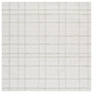 Safavieh Ebony Hand-Tufted Sage And Ivory Area Rug 8X10, 85% Wool 15% Cotton Plush 3/8" Pile, Modern Elegance 2'-3" x 5'-0" EBN141W-25
