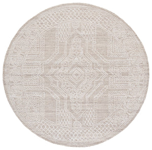 Safavieh Ebony Hand-tufted Wool Runner Rug - Elegant Modern Design With Geometric Patterns For Stylish Spaces Beige ,Ivory Wool Pile Ebn142b-6r