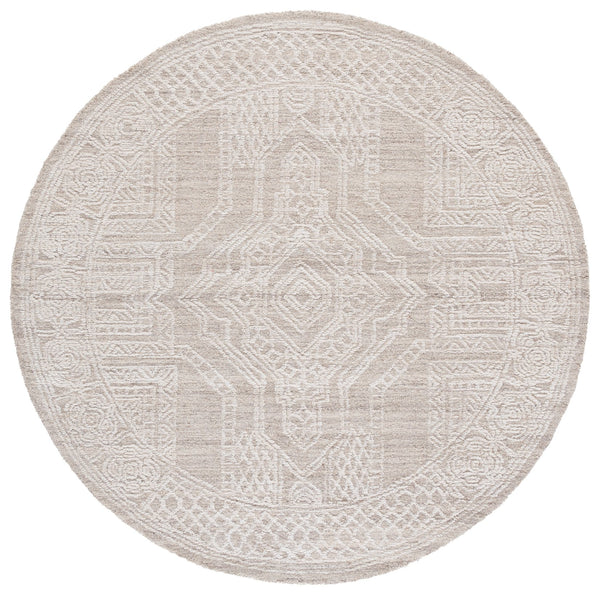 Safavieh Ebony Hand-tufted Wool Runner Rug - Elegant Modern Design With Geometric Patterns For Stylish Spaces Beige ,Ivory Wool Pile Ebn142b-6r