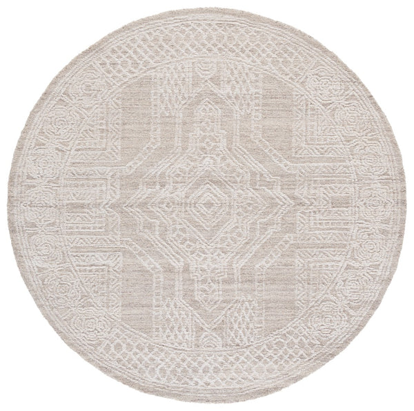 Safavieh Ebony Modern Hand-tufted Area Rug In Luxurious Wool Pile - Elevate Your Home Decor Today! Beige ,Ivory Wool Pile Ebn142b-4