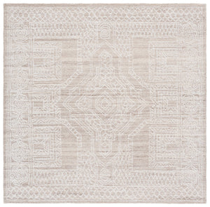 Safavieh Ebony Hand-tufted Wool Runner Rug - Elegant Modern Design With Geometric Patterns For Stylish Spaces Beige ,Ivory Wool Pile Ebn142b-6sq