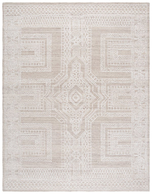 Safavieh Ebony Hand-tufted Wool Runner Rug - Elegant Modern Design With Geometric Patterns For Stylish Spaces Beige ,Ivory Wool Pile Ebn142b-8
