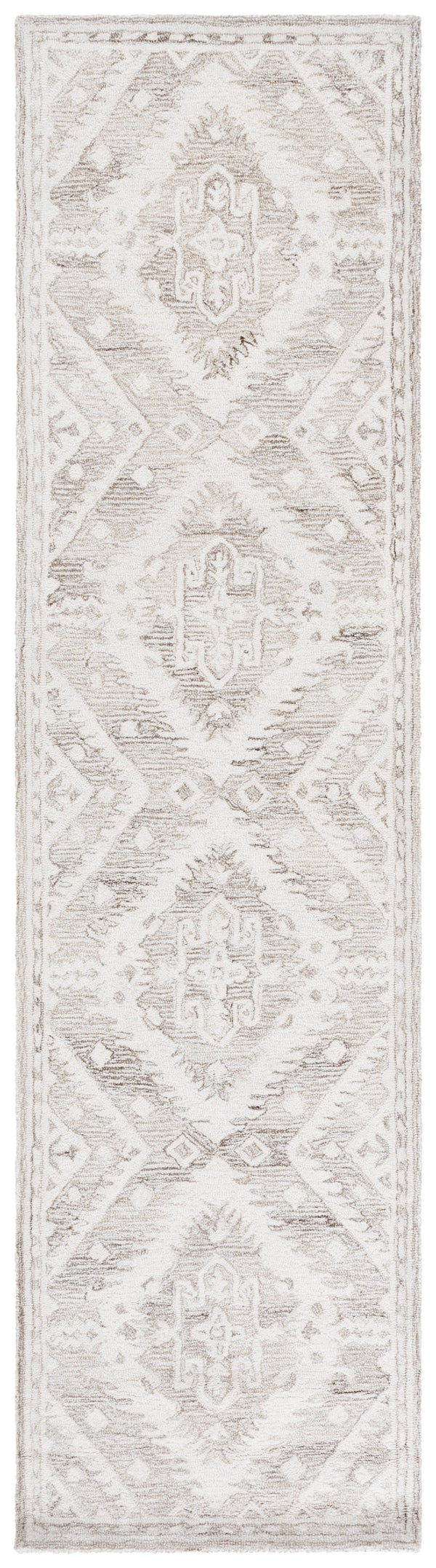 Safavieh Ebony Hand-tufted Area Runner Rug - Luxurious Wool For Modern Elegance In Home Decor And Design Beige ,Ivory Wool Pile Ebn143b-29