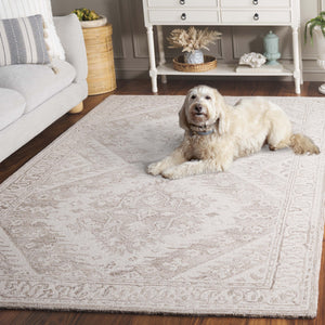 Safavieh Ebony Hand-tufted Area Runner Rug - Luxurious Wool For Modern Elegance In Home Decor And Design Beige ,Ivory Wool Pile Ebn143b-5