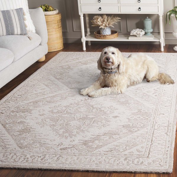 Safavieh Ebony Hand-tufted Area Runner Rug - Luxurious Wool For Modern Elegance In Home Decor And Design Beige ,Ivory Wool Pile Ebn143b-5