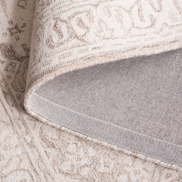 Safavieh Ebony Hand-tufted Wool Pile Area Rug - Elegant Geometric Design For Modern Home Décor Upgrade Beige ,Ivory Wool Pile Ebn143b-4