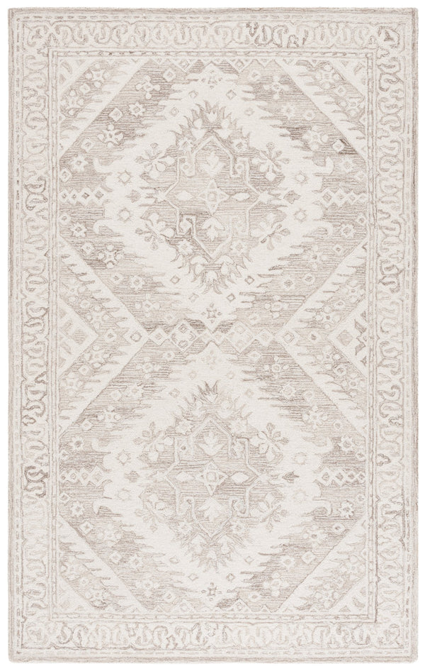 Safavieh Ebony Hand-tufted Area Runner Rug - Luxurious Wool For Modern Elegance In Home Decor And Design Beige ,Ivory Wool Pile Ebn143b-5