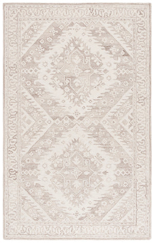 Safavieh Ebony Hand-tufted Wool Pile Area Rug - Elegant Geometric Design For Modern Home Décor Upgrade Beige ,Ivory Wool Pile Ebn143b-4