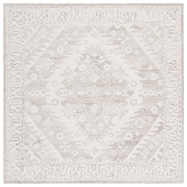 Safavieh Ebony Hand-tufted Area Runner Rug - Luxurious Wool For Modern Elegance In Home Decor And Design Beige ,Ivory Wool Pile Ebn143b-6sq