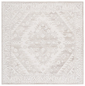 Safavieh Ebony Hand-tufted Wool Pile Area Rug - Elegant Geometric Design For Modern Home Décor Upgrade Beige ,Ivory Wool Pile Ebn143b-4