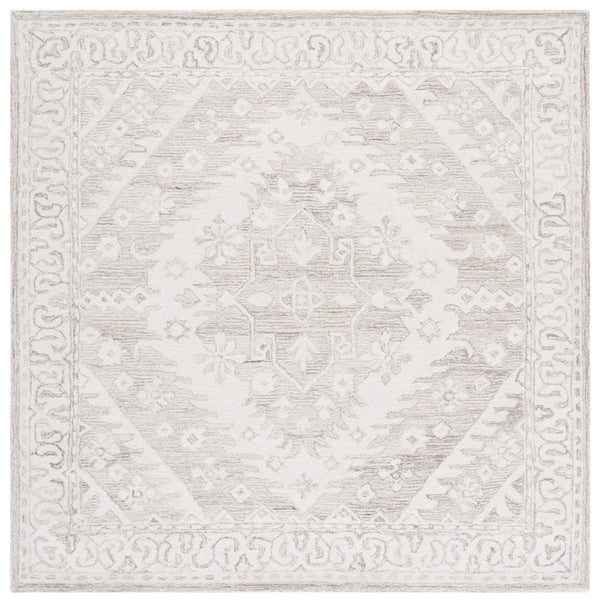 Safavieh Ebony Hand-tufted Wool Pile Area Rug - Elegant Geometric Design For Modern Home Décor Upgrade Beige ,Ivory Wool Pile Ebn143b-4