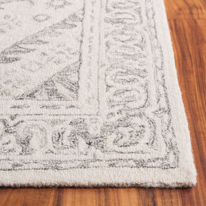 Safavieh Ebony Hand-tufted Area Runner Rug - Luxurious Wool For Modern Elegance In Home Decor And Design Ivory ,Grey Wool Pile Ebn143f-5