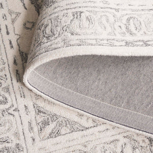 Safavieh Ebony Hand-tufted Area Runner Rug - Luxurious Wool For Modern Elegance In Home Decor And Design Ivory ,Grey Wool Pile Ebn143f-5