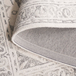 Safavieh Ebony Hand-tufted Wool Pile Area Rug - Elegant Geometric Design For Modern Home Décor Upgrade Ivory ,Grey Wool Pile Ebn143f-6