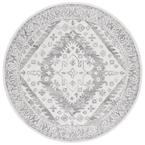 Safavieh Ebony Hand-tufted Area Runner Rug - Luxurious Wool For Modern Elegance In Home Decor And Design Ivory ,Grey Wool Pile Ebn143f-6r